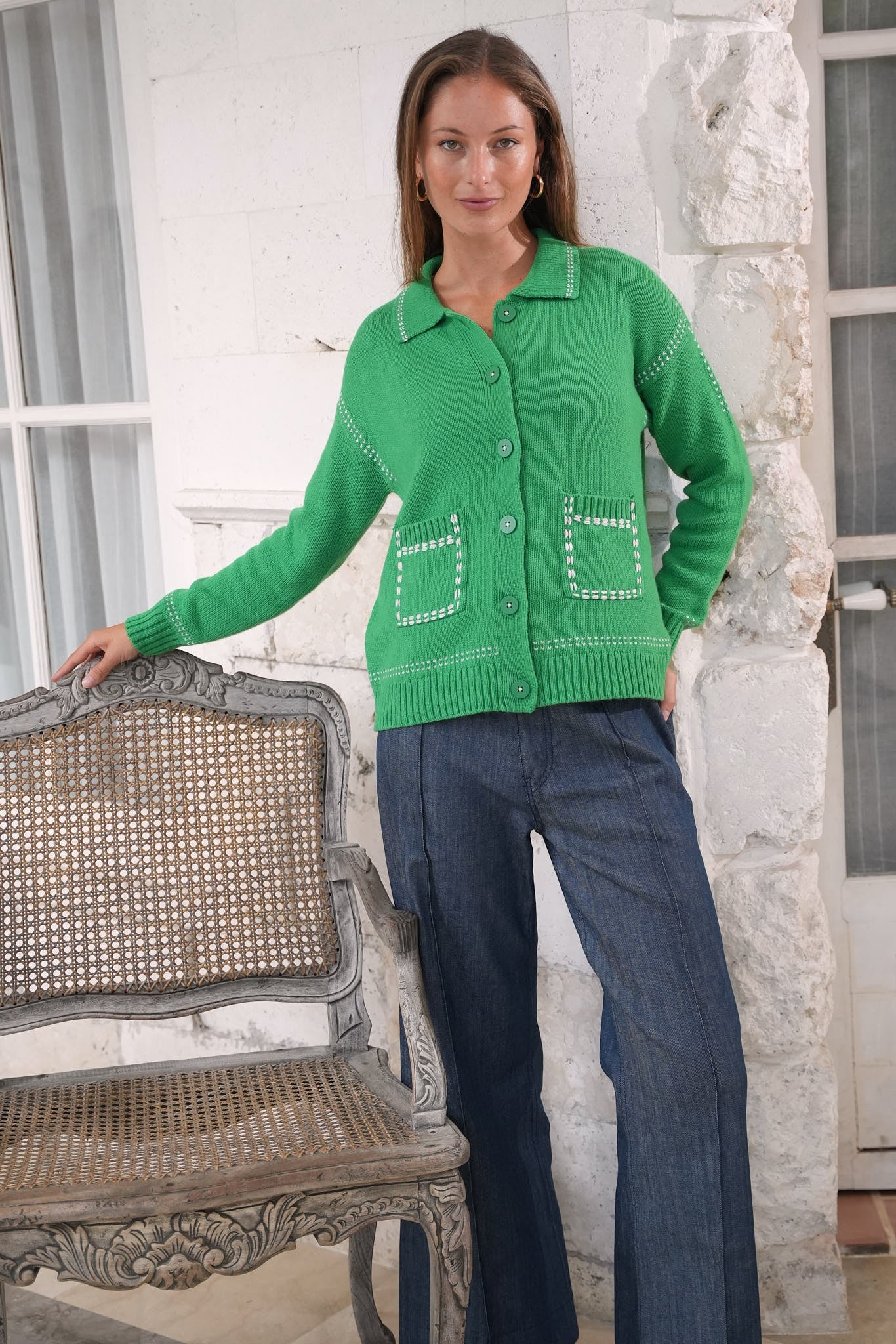 Z&P TAILORED CARDI - ROCKET - THE VOGUE STORE