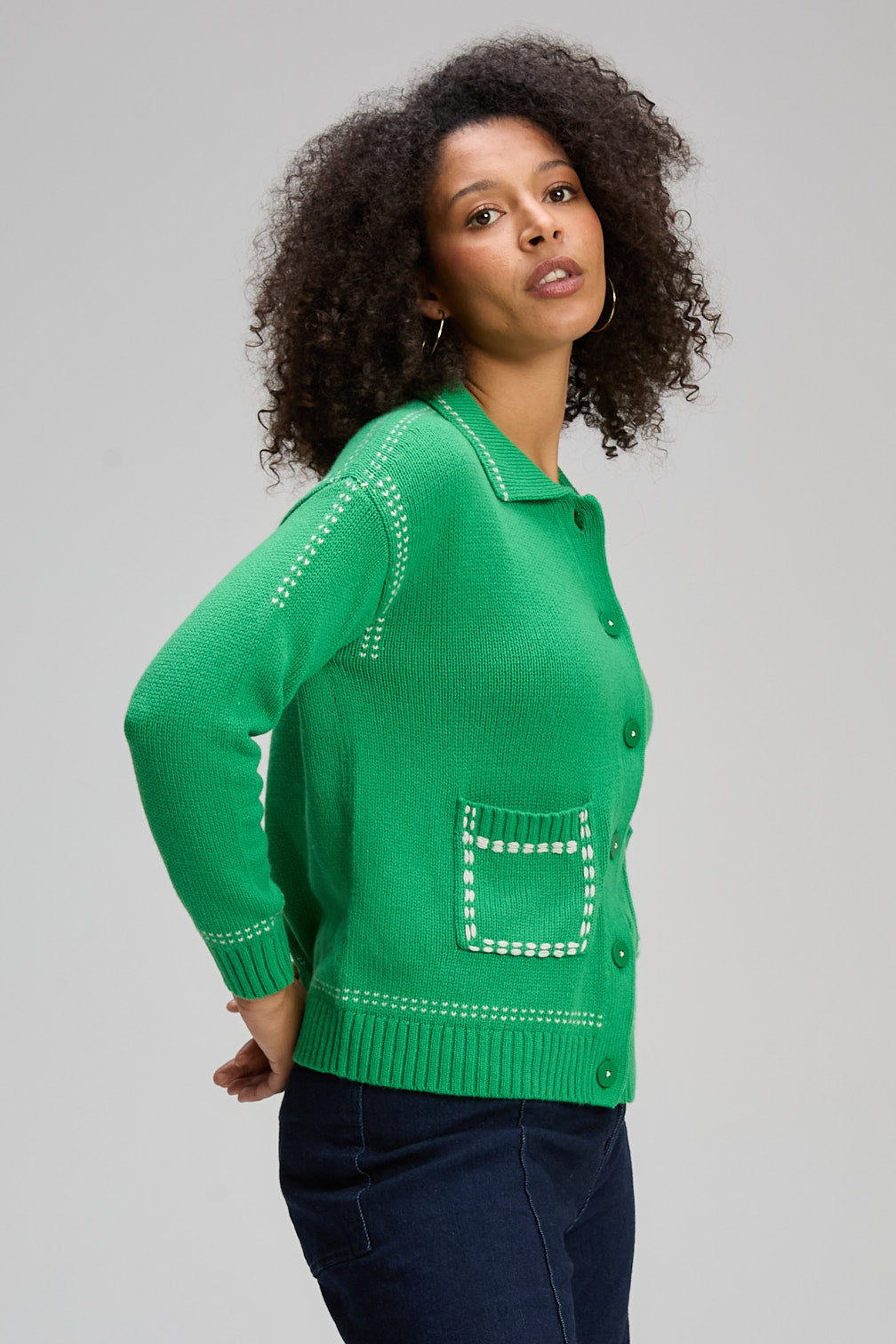 Z&P TAILORED CARDI - ROCKET - THE VOGUE STORE