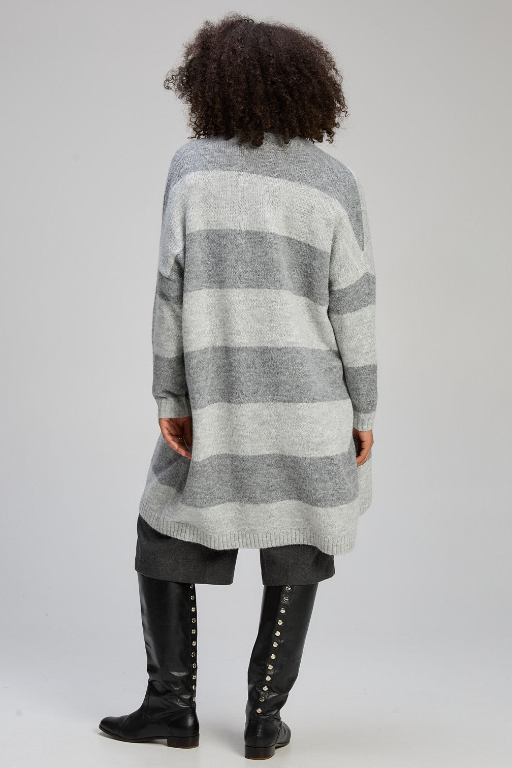Z&P LL LUXE CARDI - DOVE - THE VOGUE STORE