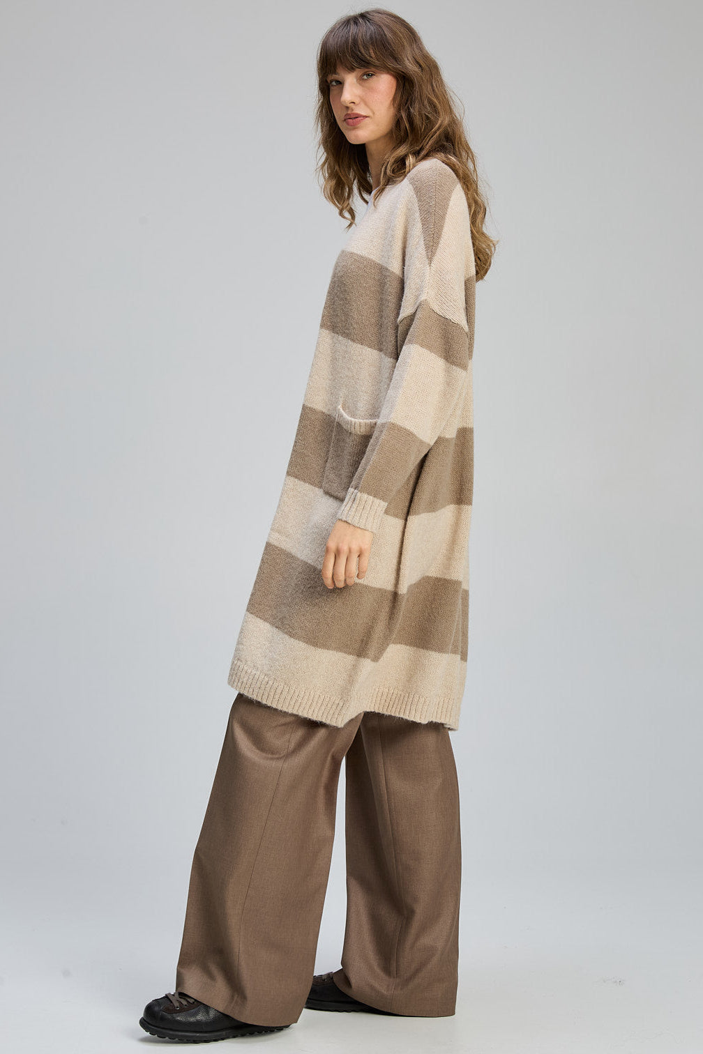 Z&P LL LUXE CARDI - MINK - THE VOGUE STORE