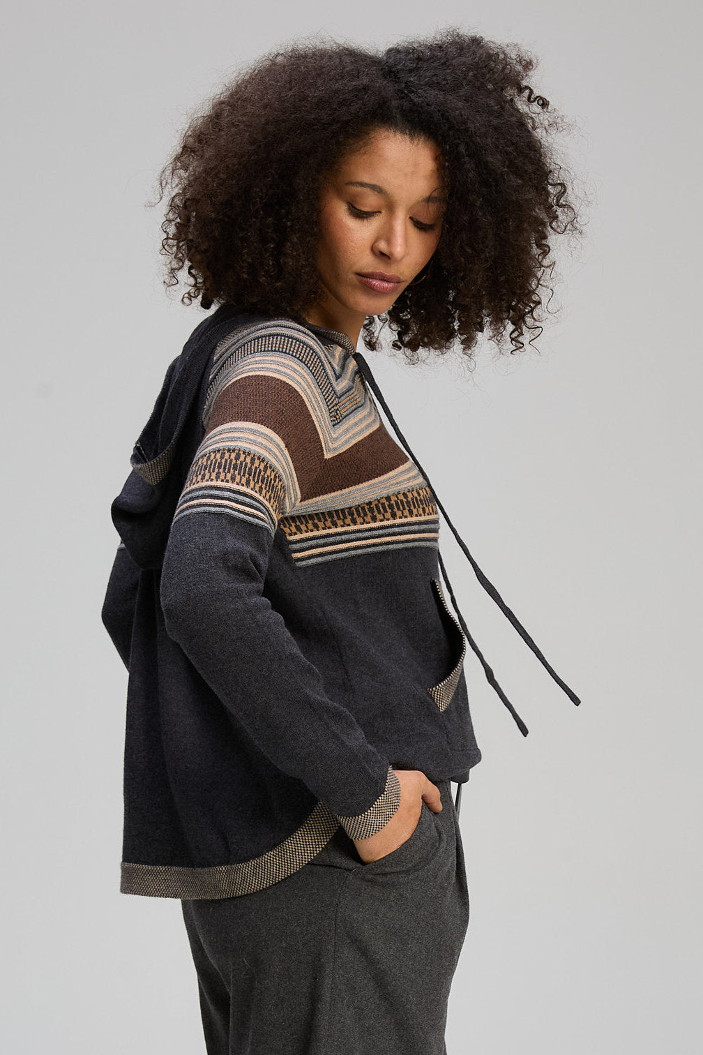 Z&P APRES HOODIE - CHARCOAL - THE VOGUE STORE