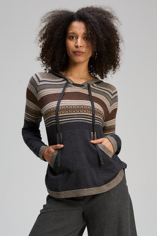 Z&P APRES HOODIE - CHARCOAL - THE VOGUE STORE