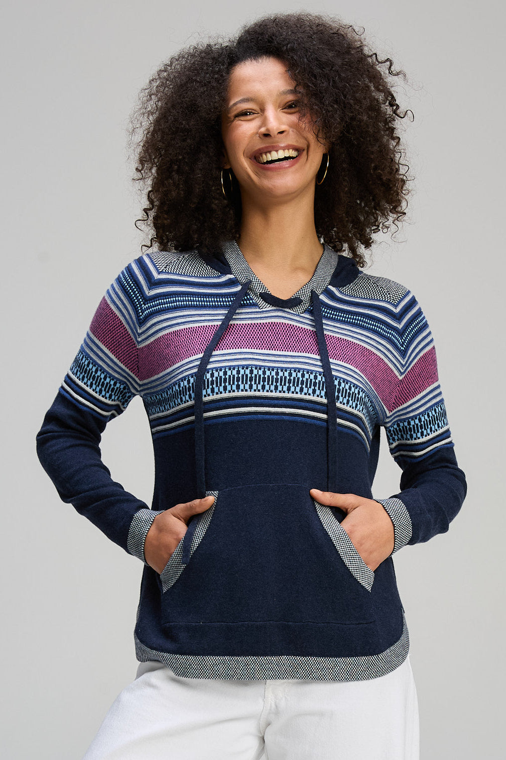 Z&P APRES HOODIE - DARK DENIM - THE VOGUE STORE