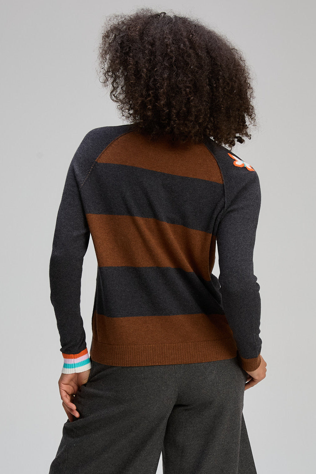 Z&P GOOD ENERGY CARDI - CHARCOAL - THE VOGUE STORE