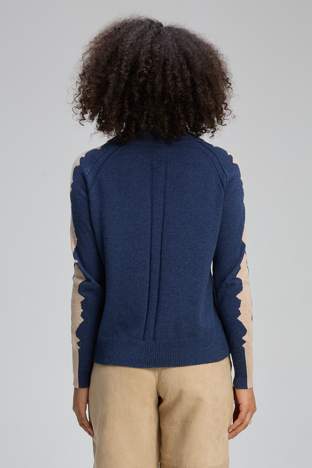 Z&P GRAPHIC NECK CORD - DENIM - THE VOGUE STORE