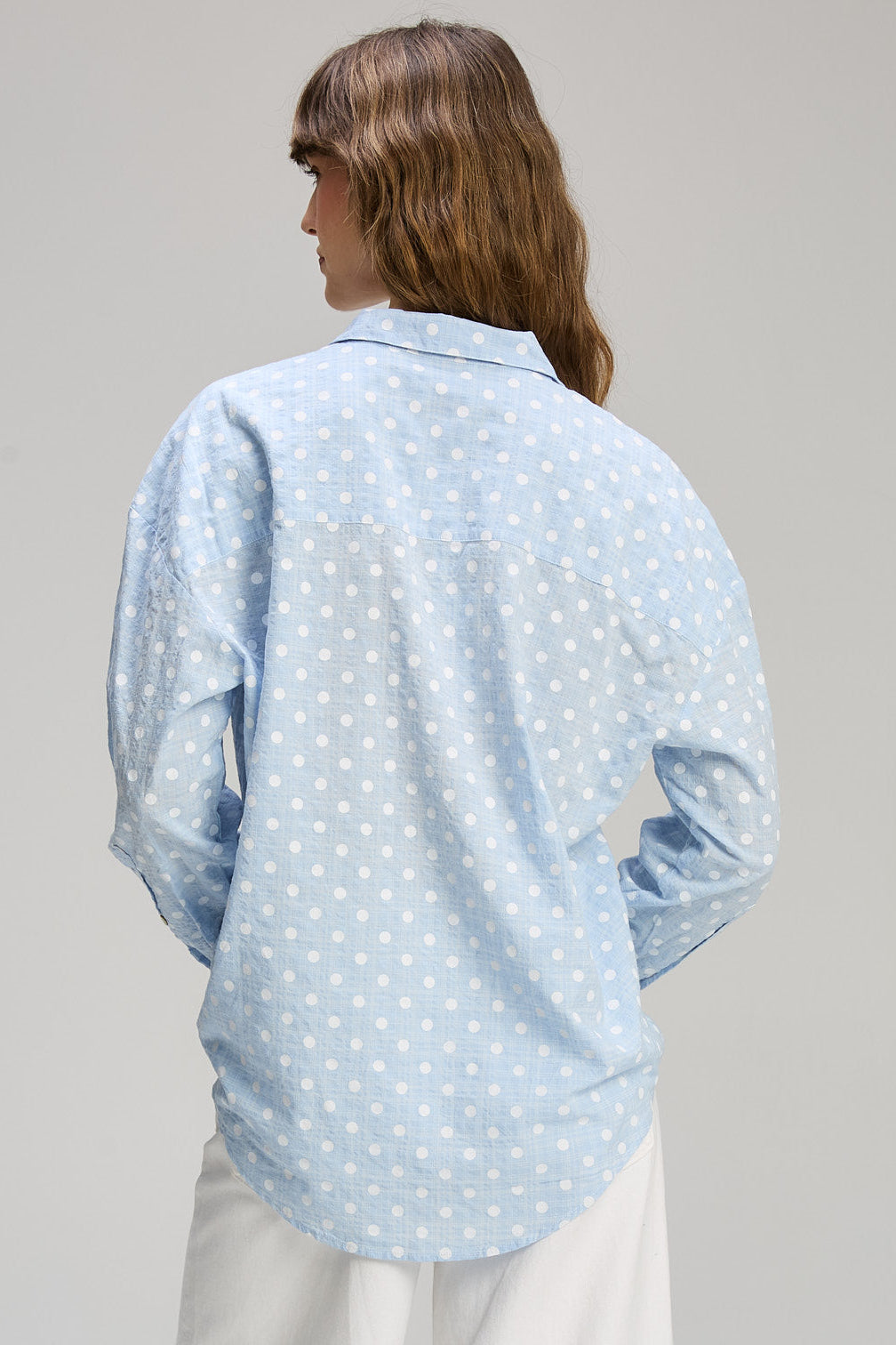 Z&P SPOTTY ESSENTIAL SHIRT - SPORTINO WHITE - THE VOGUE STORE