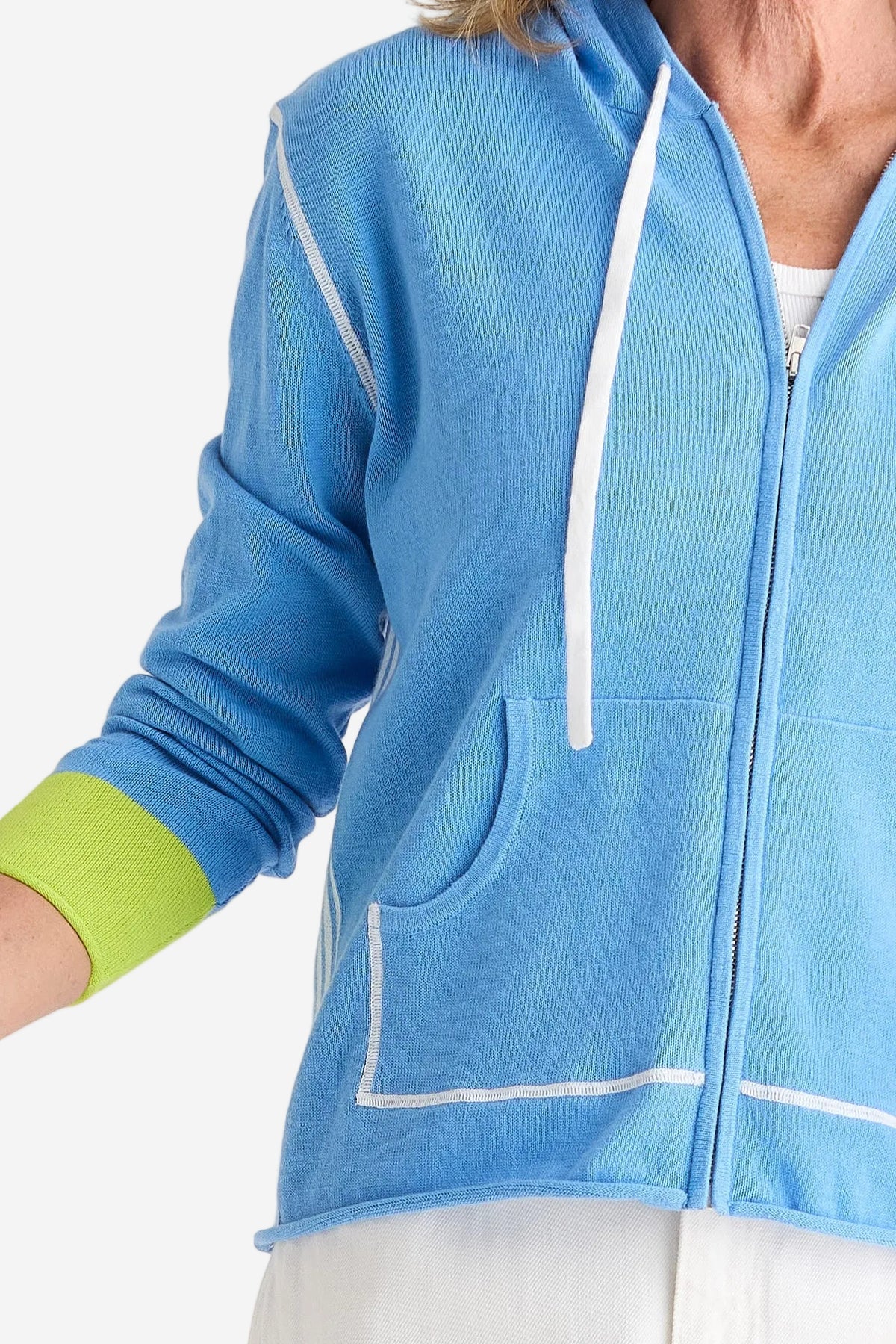 Z&P SPORTS HOODIE - CORNFLOWER - THE VOGUE STORE