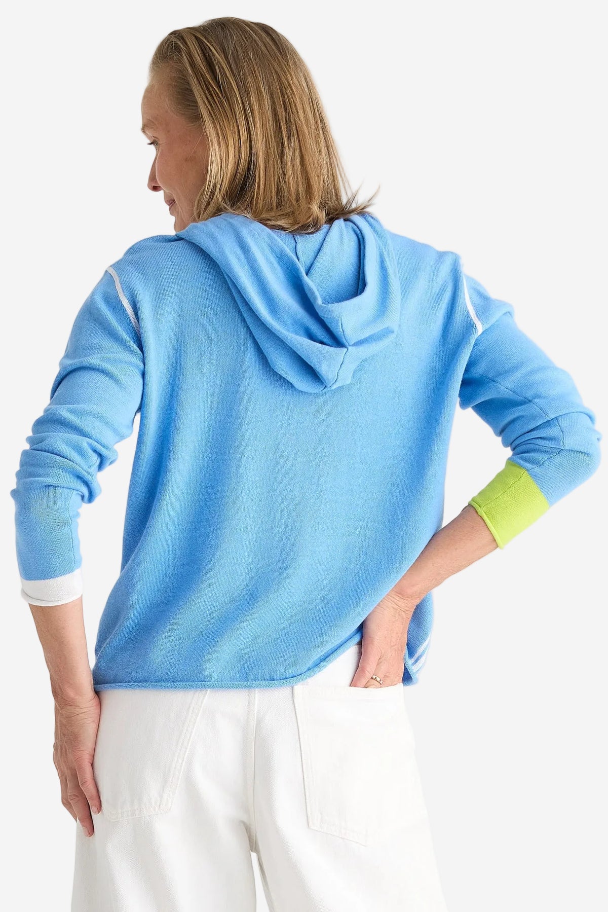 Z&P SPORTS HOODIE - CORNFLOWER - THE VOGUE STORE