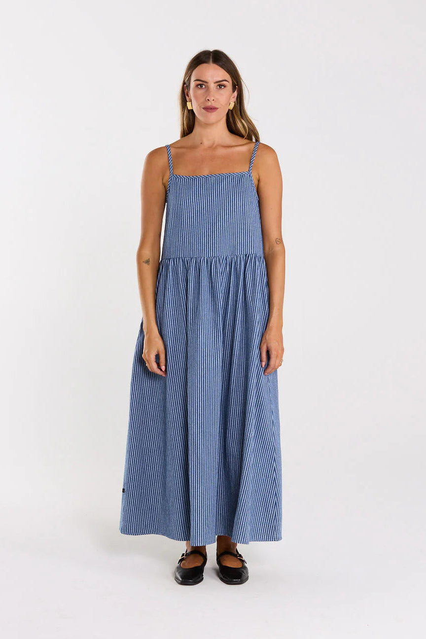 THING THING ZIGGLE DRESS - SKYLINE DENIM - THE VOGUE STORE