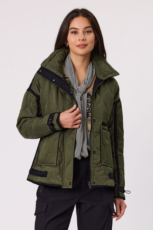 DESIGN NATION TERRITORY JACKET - KHAKI - THE VOGUE STORE