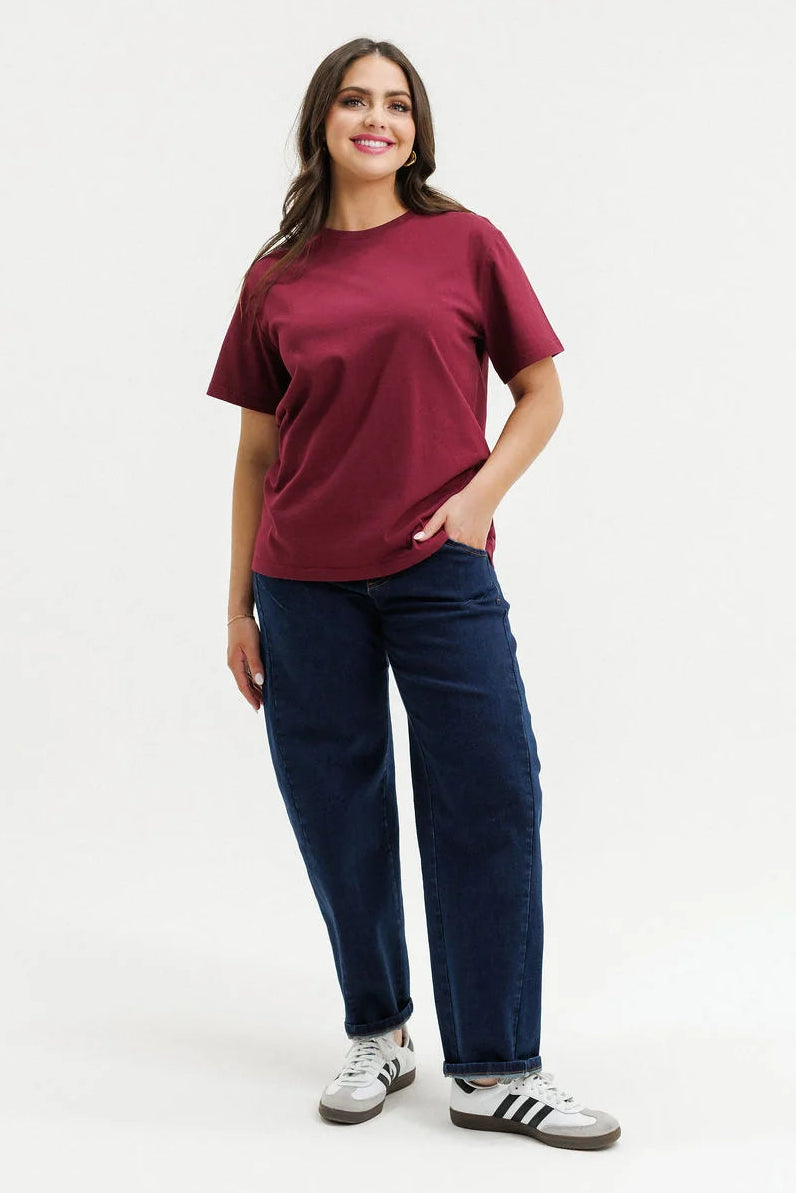 HOMELEE CHRIS TEE - MERLOT SUMMER MARKET - THE VOGUE STORE