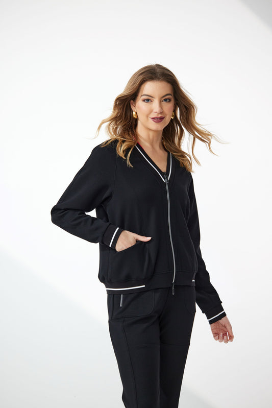 NEWPORT CANNON JACKET - BLACK - THE VOGUE STORE