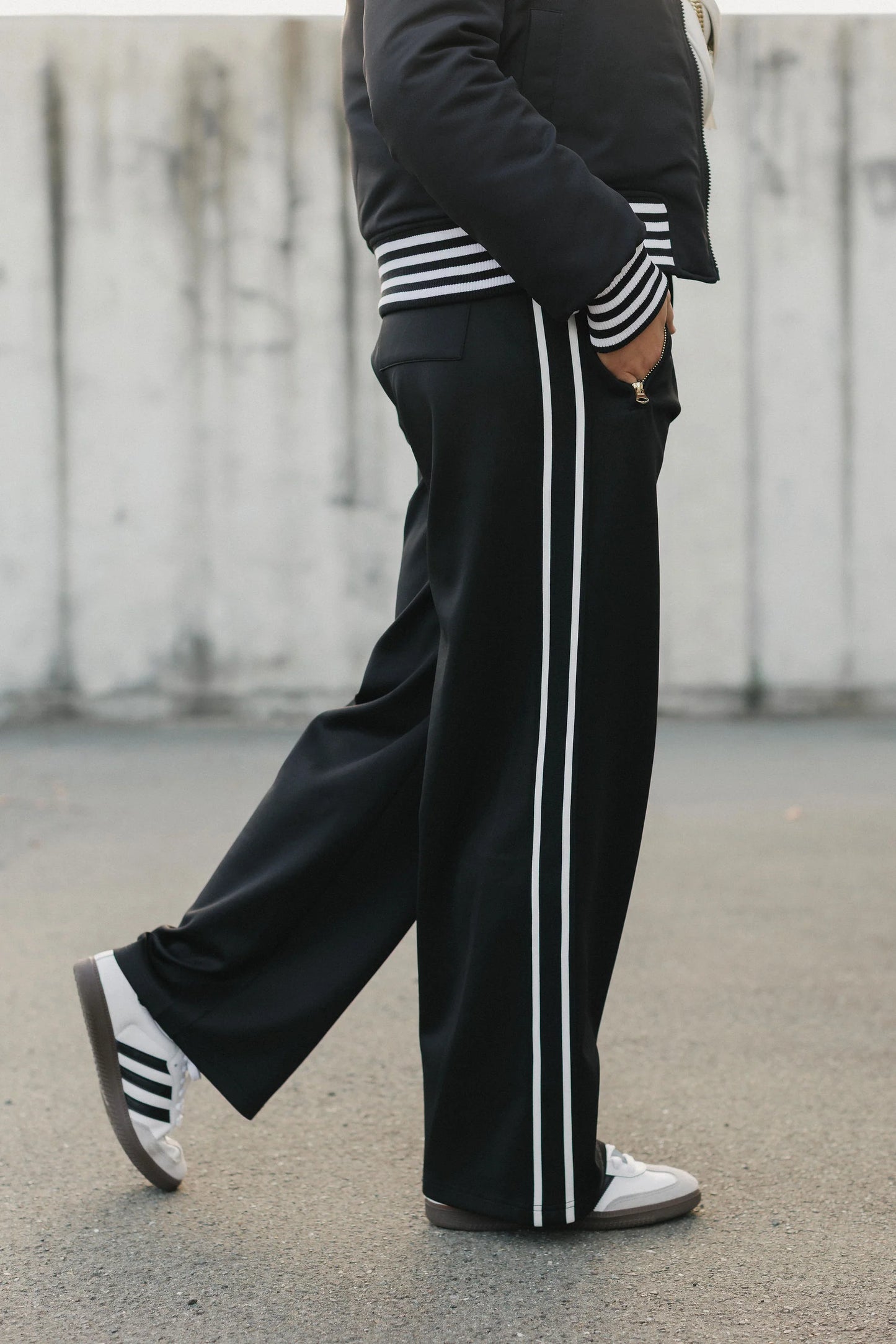 ROSE ROAD JETT PANTS - BLACK - THE VOGUE STORE