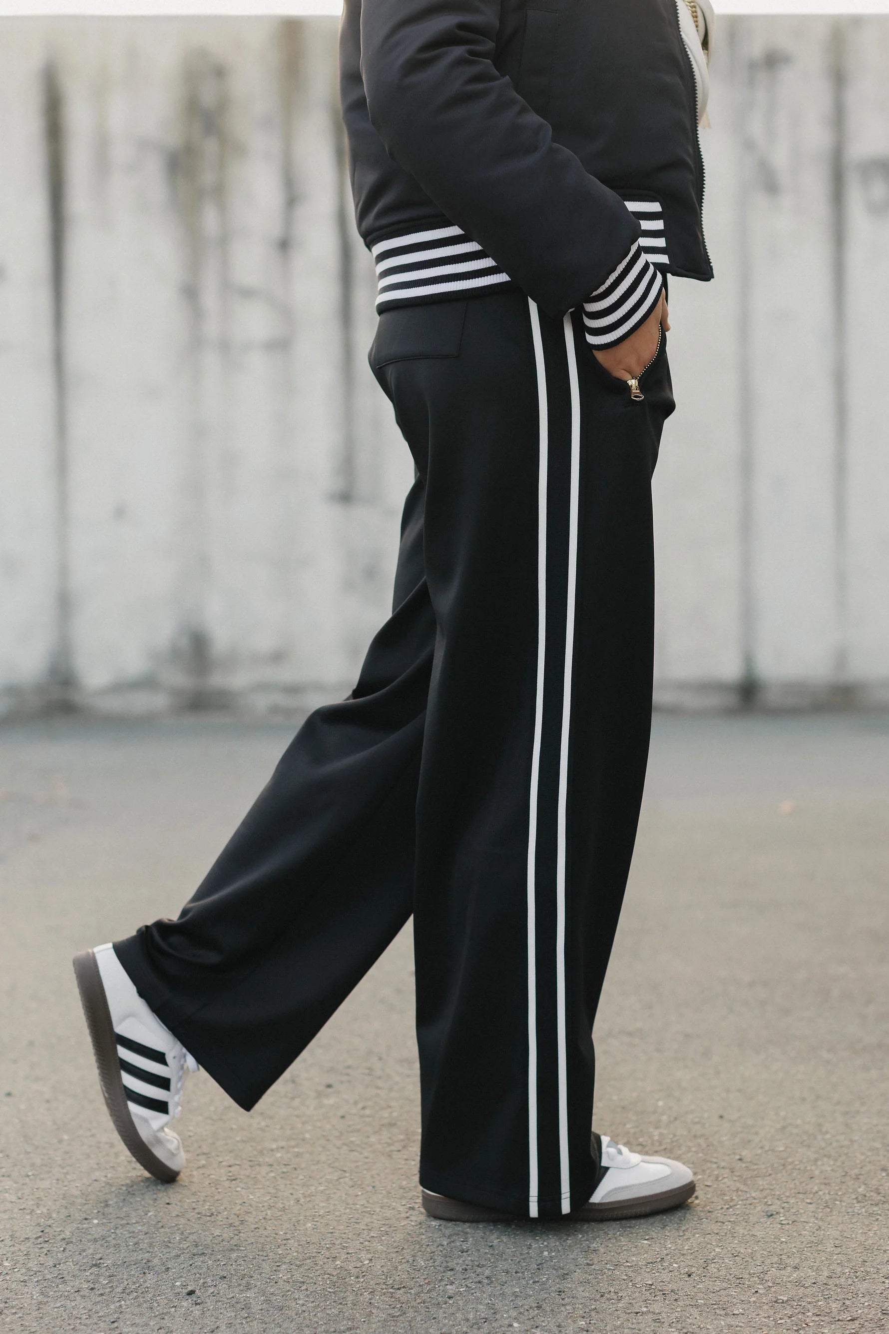 ROSE ROAD JETT PANTS - BLACK - THE VOGUE STORE