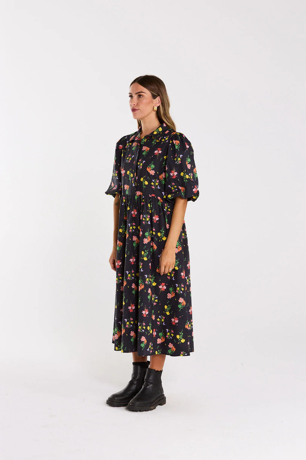 THING THING LUCINDA DRESS - VIVID NOIR - THE VOGUE STORE