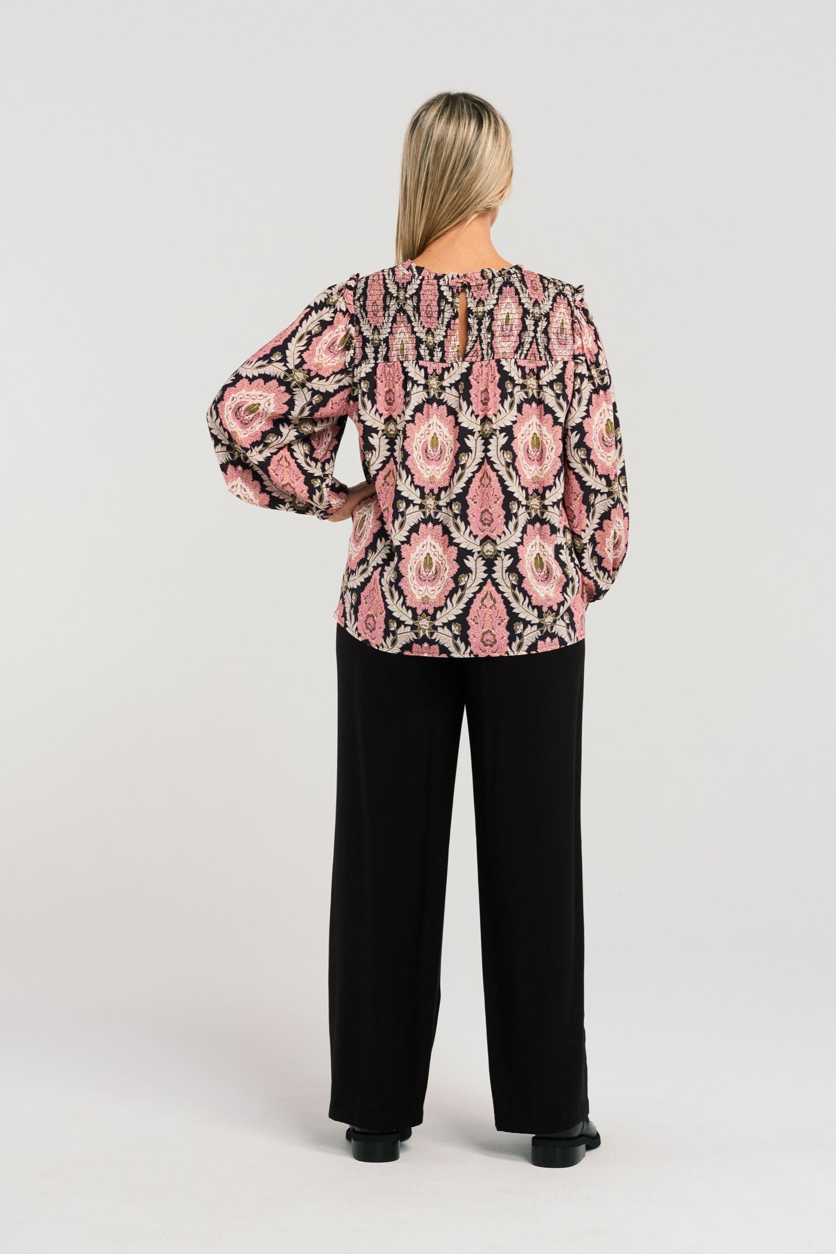 ZAFINA AMARA TOP - AUTUMN LEAVES - THE VOGUE STORE