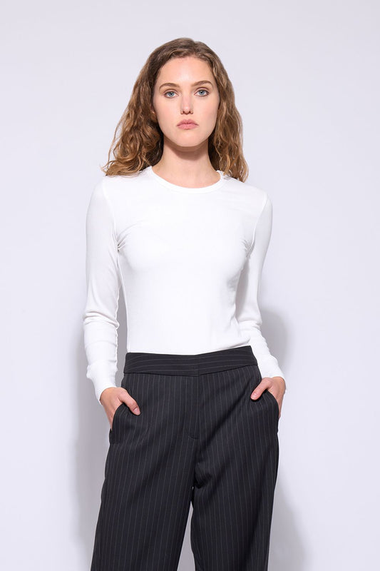 NERIS NOAH TOP - SOFT WHITE - THE VOGUE STORE