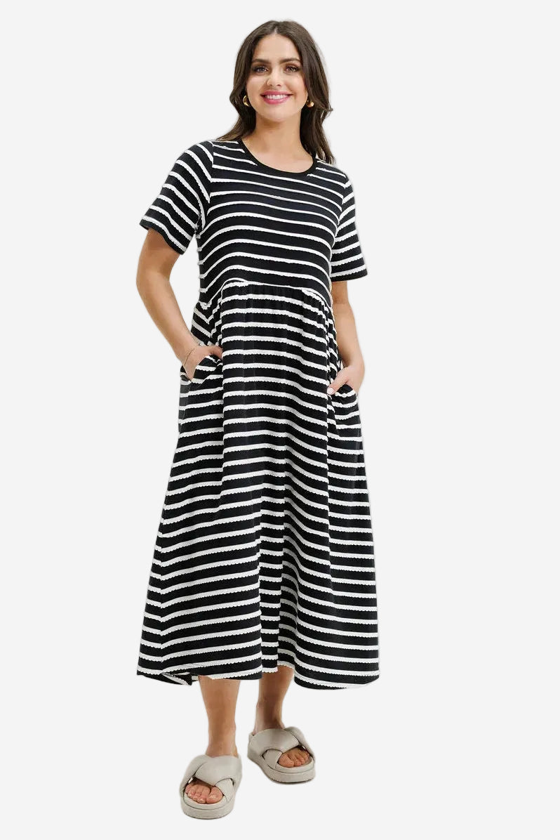 HOMELEE CAREY DRESS - SUNDAY SCALLOP - THE VOGUE STORE