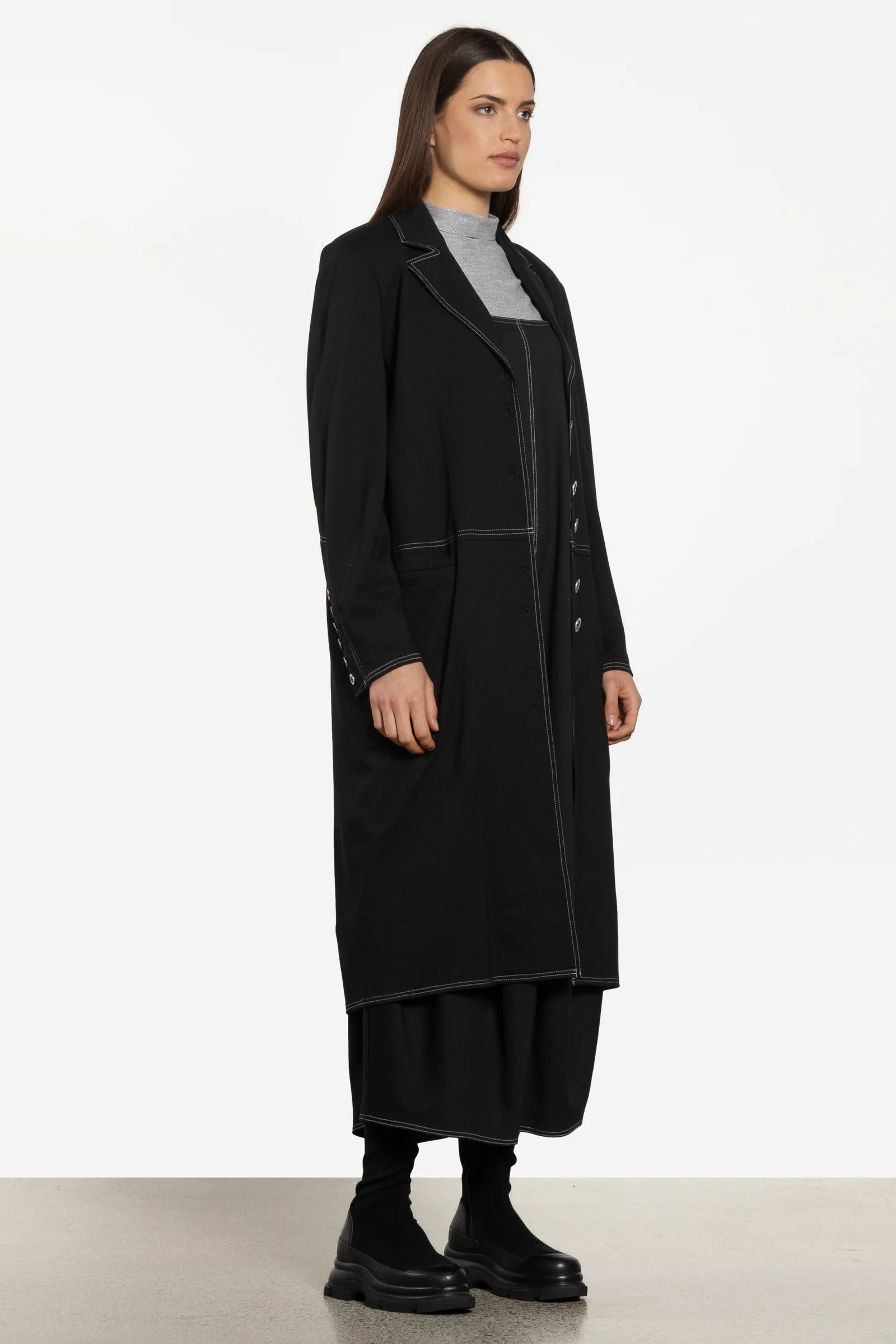 REPERTOIRE COVENTRY COAT - BLACK - THE VOGUE STORE