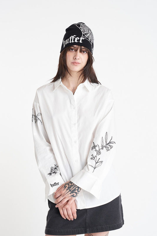 HUFFER INKED DAY SHIRT - CHALK