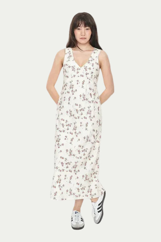 HUFFER LALISA CLEO MIDI DRESS - FLORAL - THE VOGUE STORE