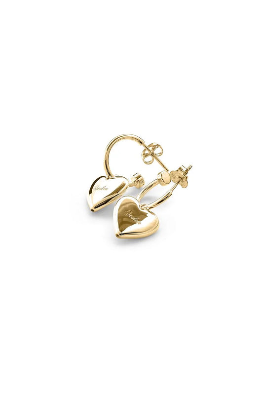 STOLEN GIRLFRIENDS CLUB FULL HEART SLEEPER - GOLD PLATED - THE VOGUE STORE