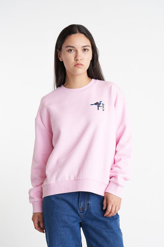 HUFFER SLOUCH CREW 350/SINGER - PALE ROSE - THE VOGUE STORE
