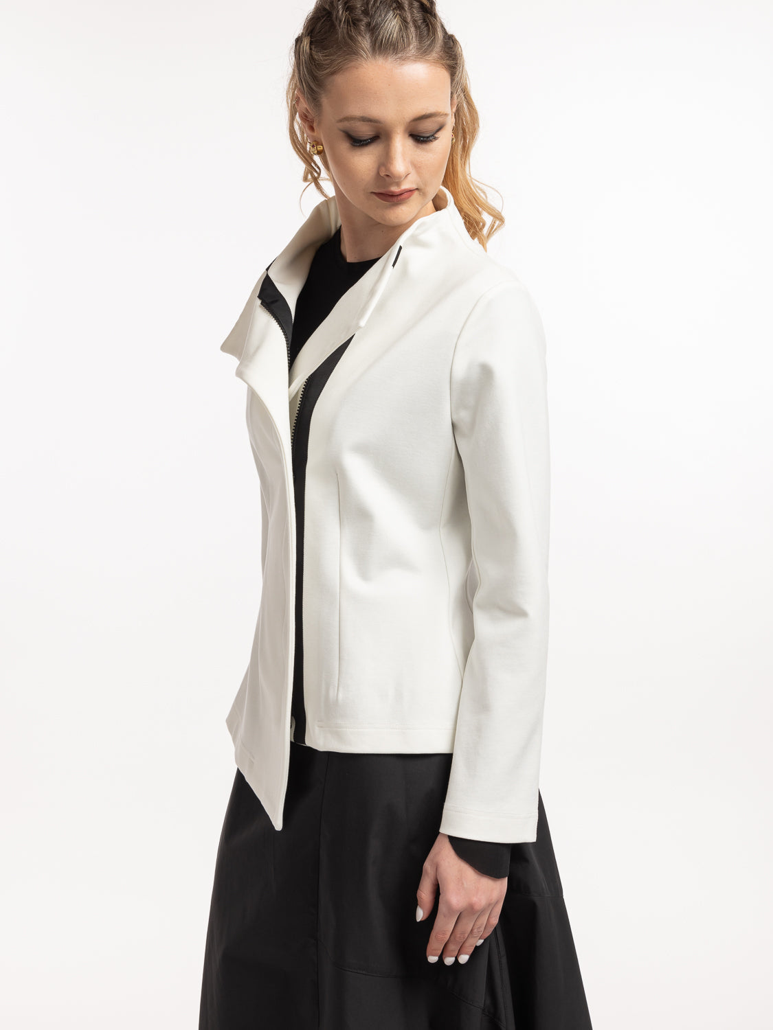 STYLE X LAB EXTENSION JACKET - IVORY - THE VOGUE STORE