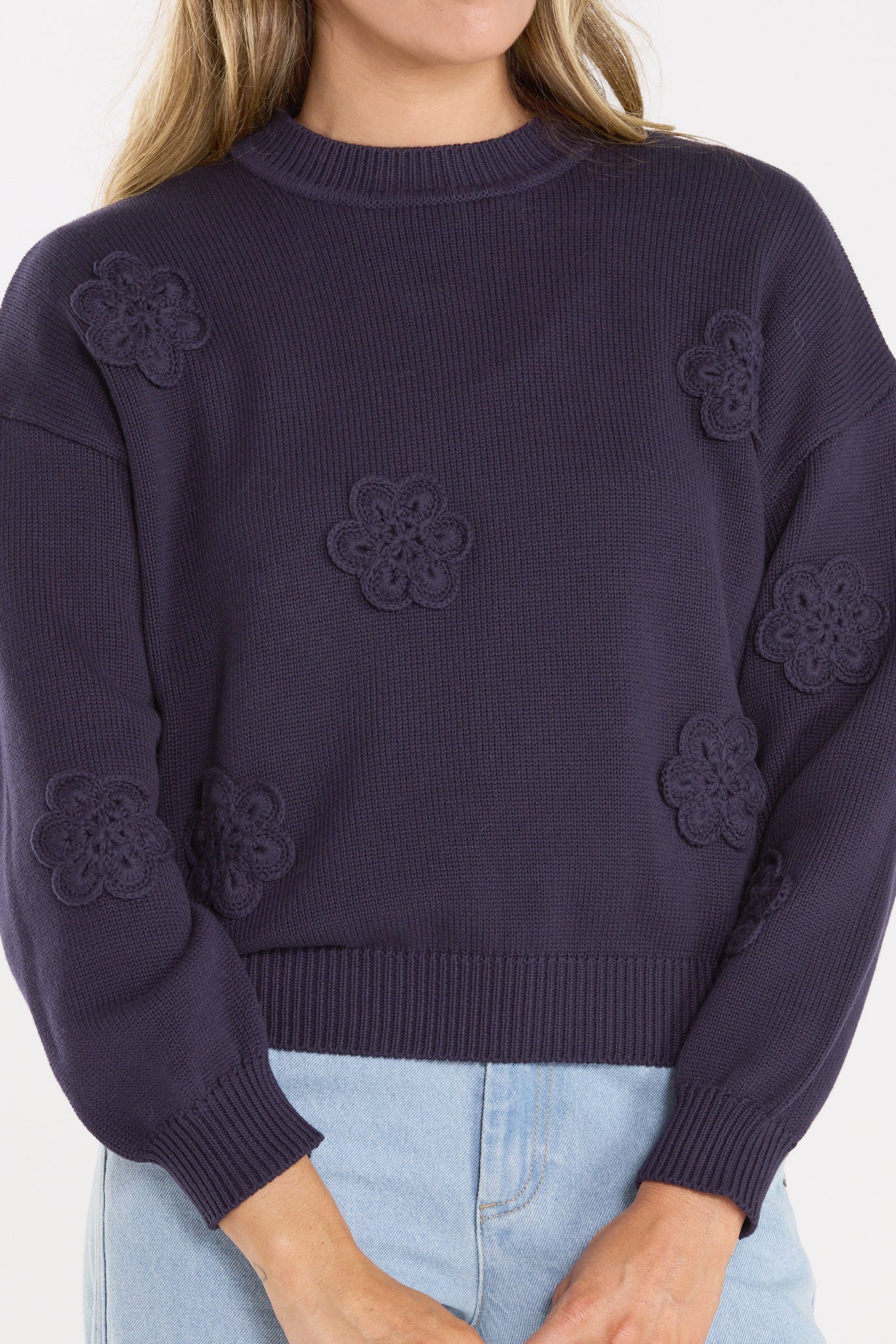 THING THING BUD JUMPER - NAVY - THE VOGUE STORE