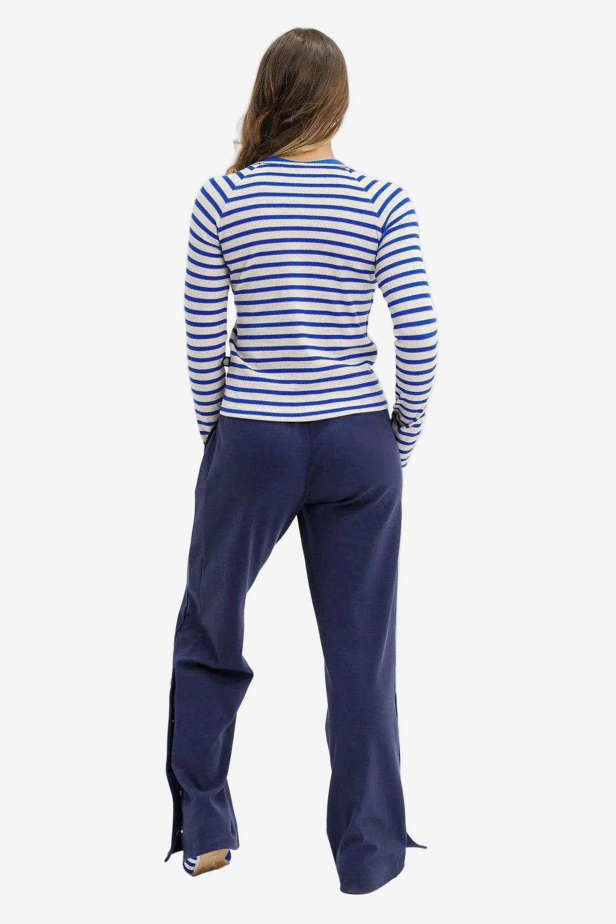 ROSE ROAD BENNE LONG SLEEVE - MARINE STRIPES - THE VOGUE STORE