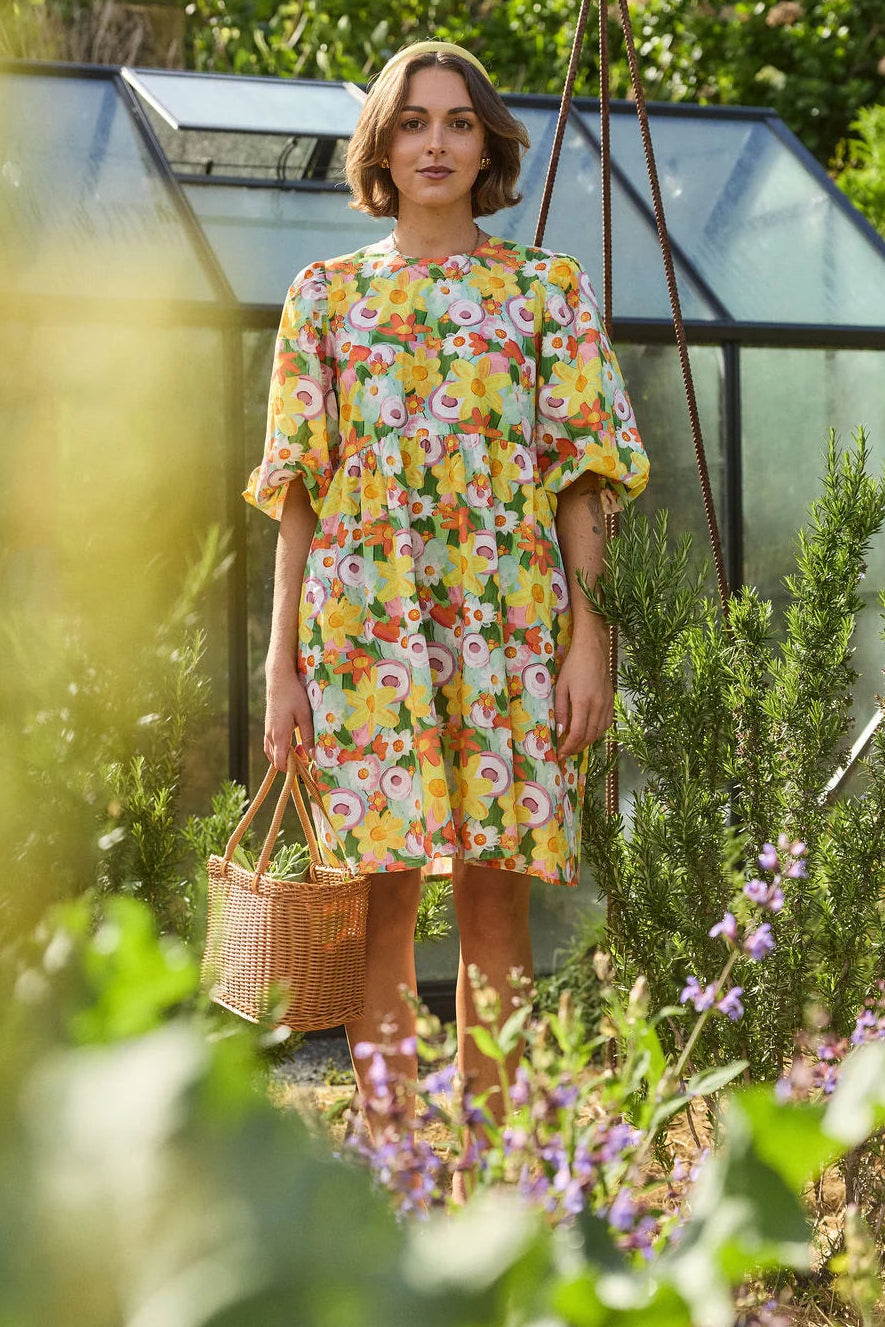 THING THING SPIN DRESS - FRUIT SALAD FLORAL - THE VOGUE STORE