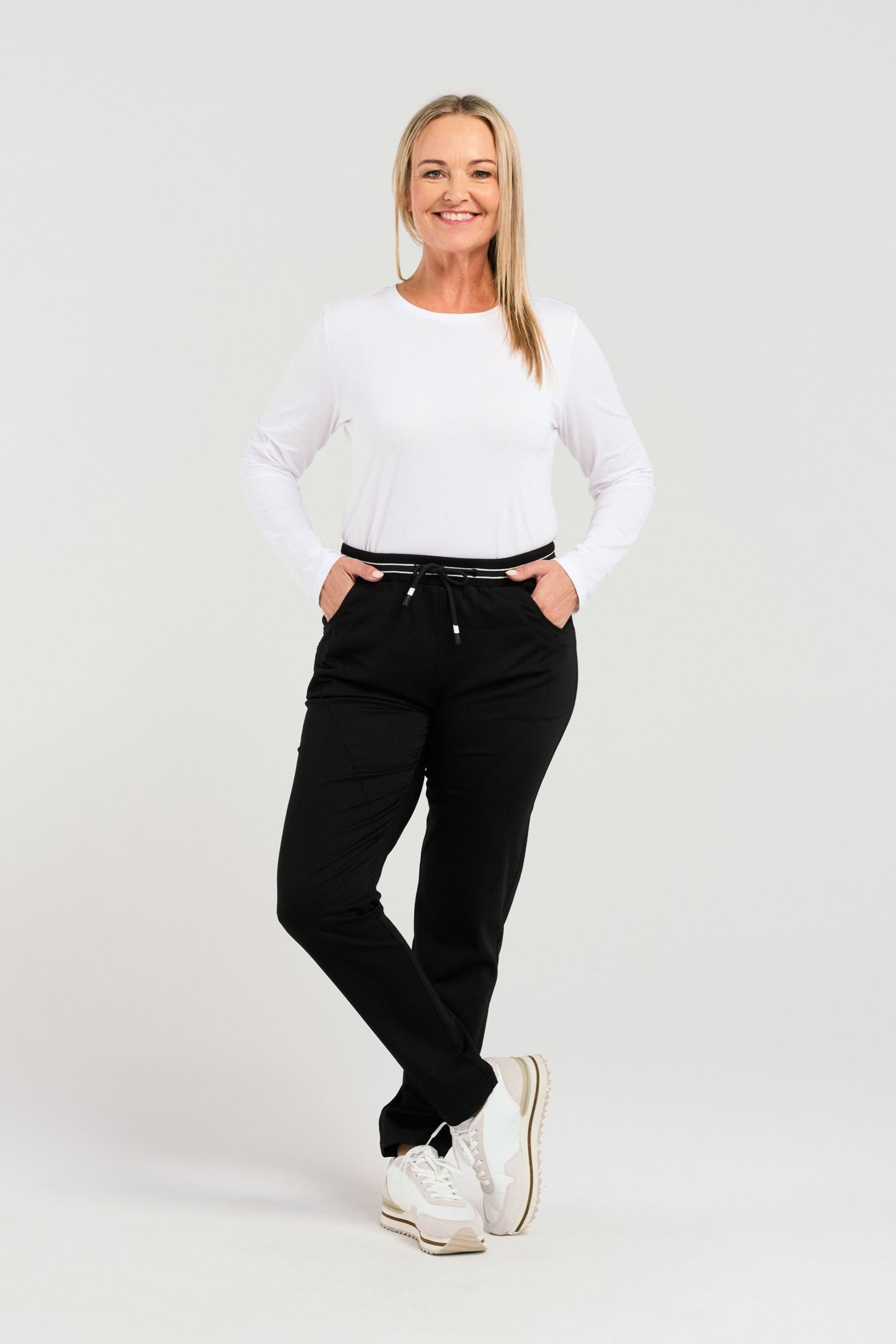 ZAFINA ZURI PANT - BLACK - THE VOGUE STORE