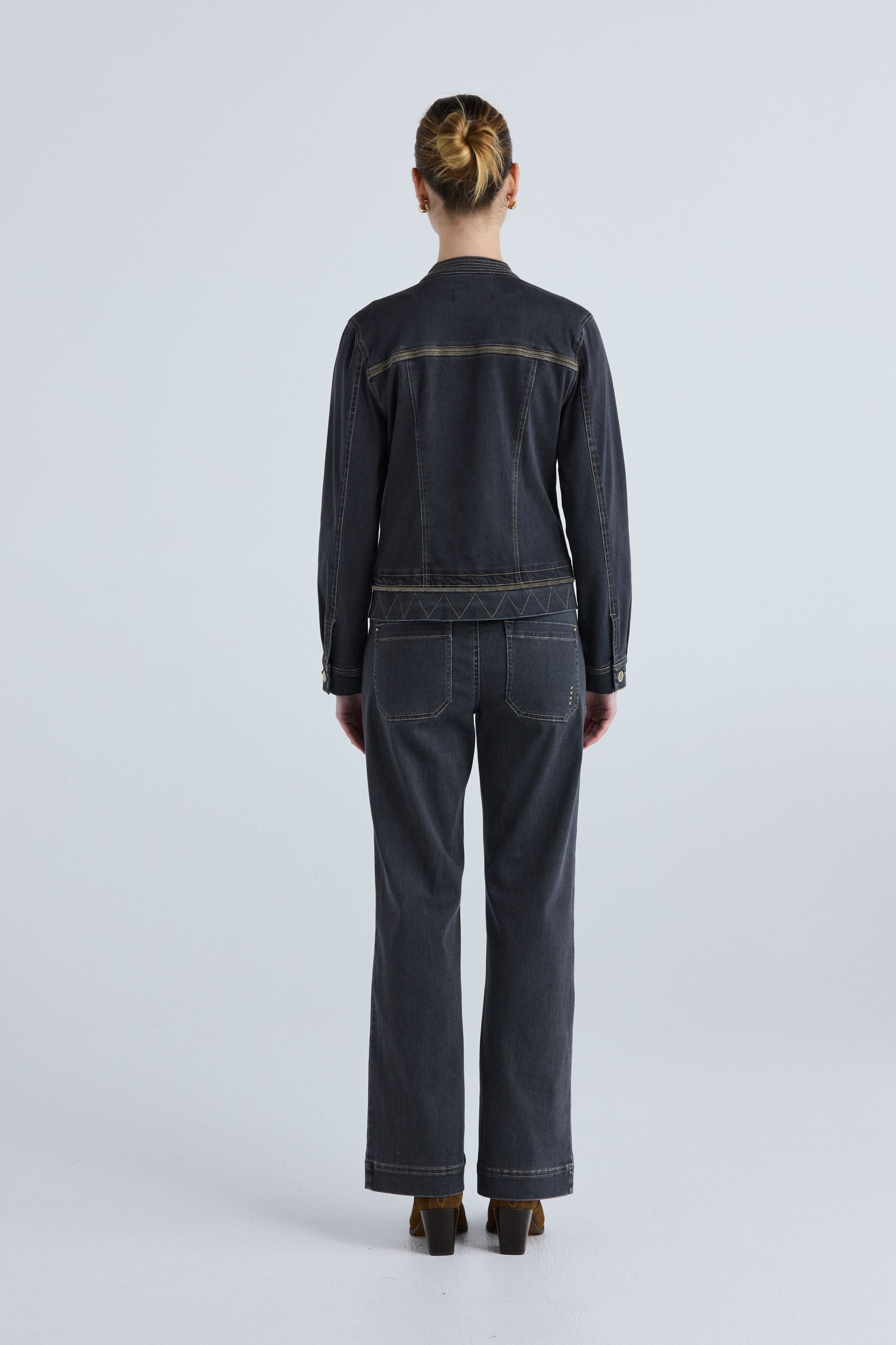 LANIA CHROME JACKET - CHARCOAL - THE VOGUE STORE