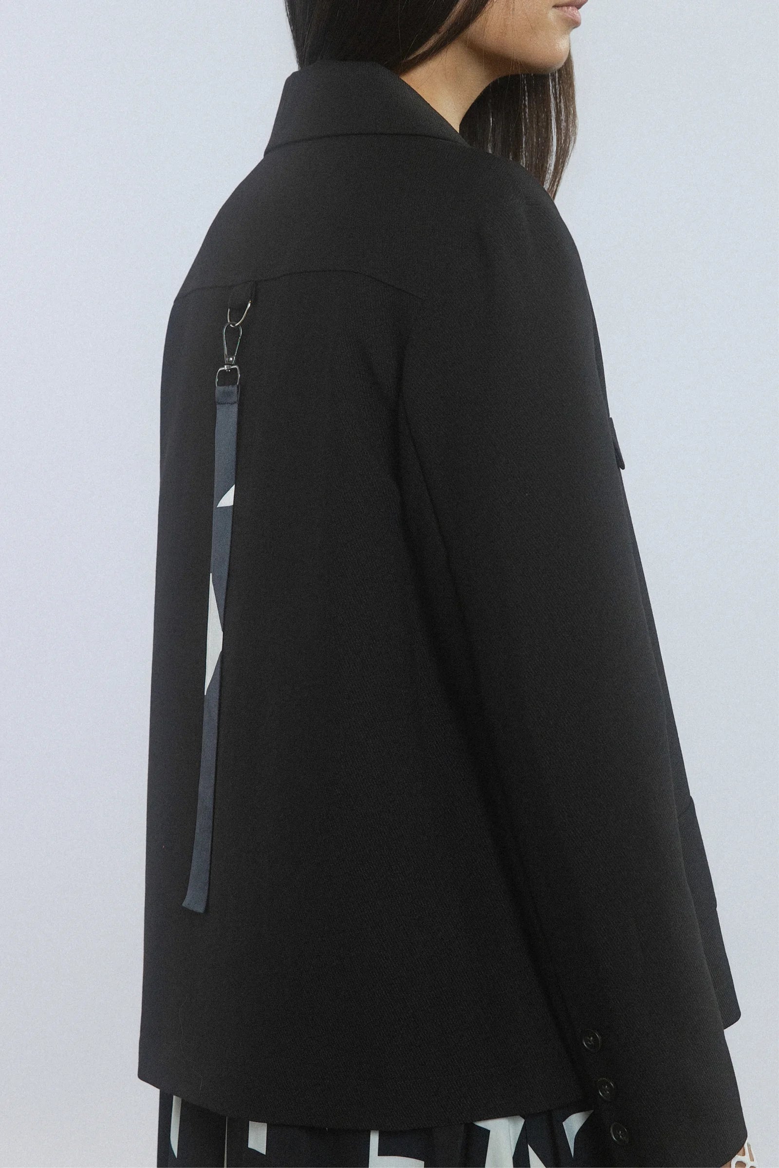 REPERTOIRE GEO JACKET - BLACK - THE VOGUE STORE