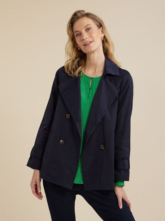 YARRA TRAIL WEEKEND JACKET - NAVY - THE VOGUE STORE