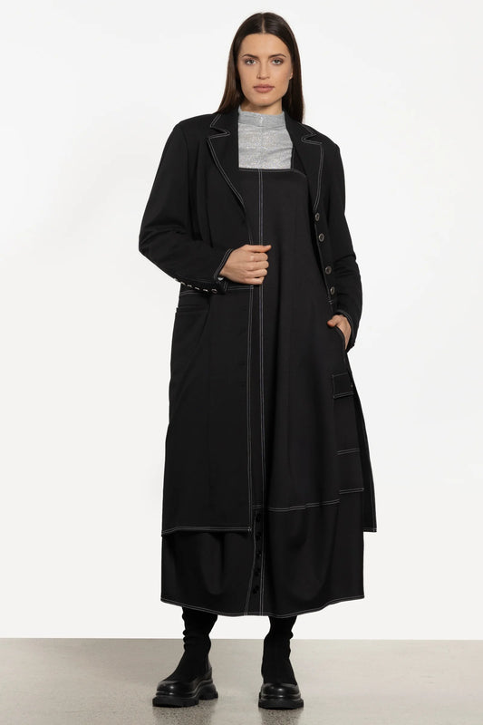 REPERTOIRE COVENTRY COAT - BLACK - THE VOGUE STORE