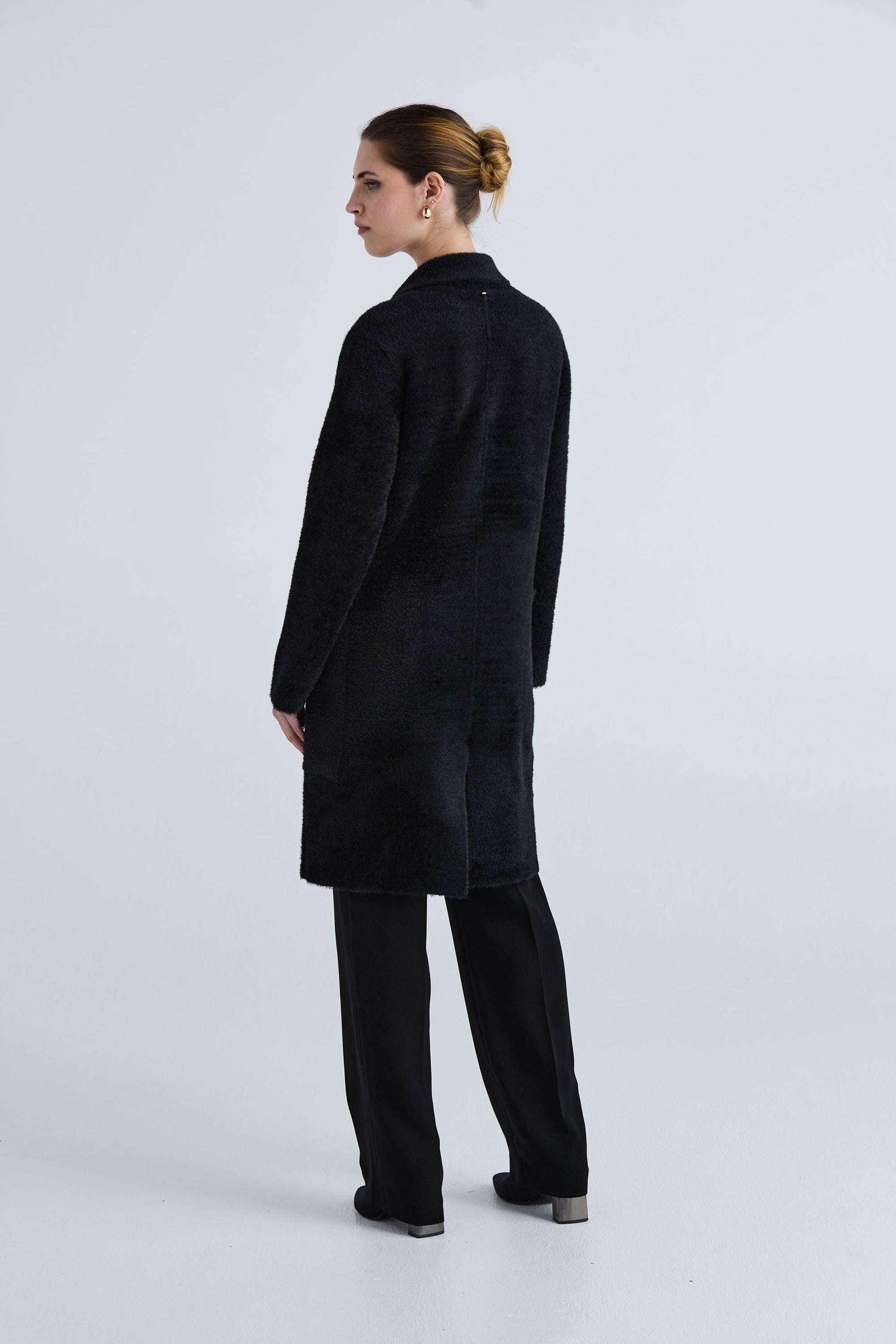 LANIA RIVER COAT - BLACK - THE VOGUE STORE
