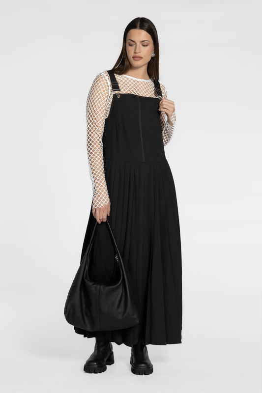 REPERTOIRE KINGSWAY DRESS - BLACK - THE VOGUE STORE