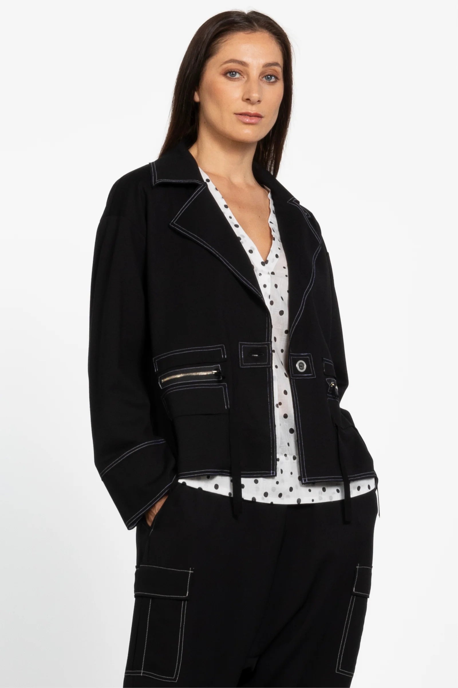 REPERTOIRE LAZARE JACKET - BLACK - THE VOGUE STORE