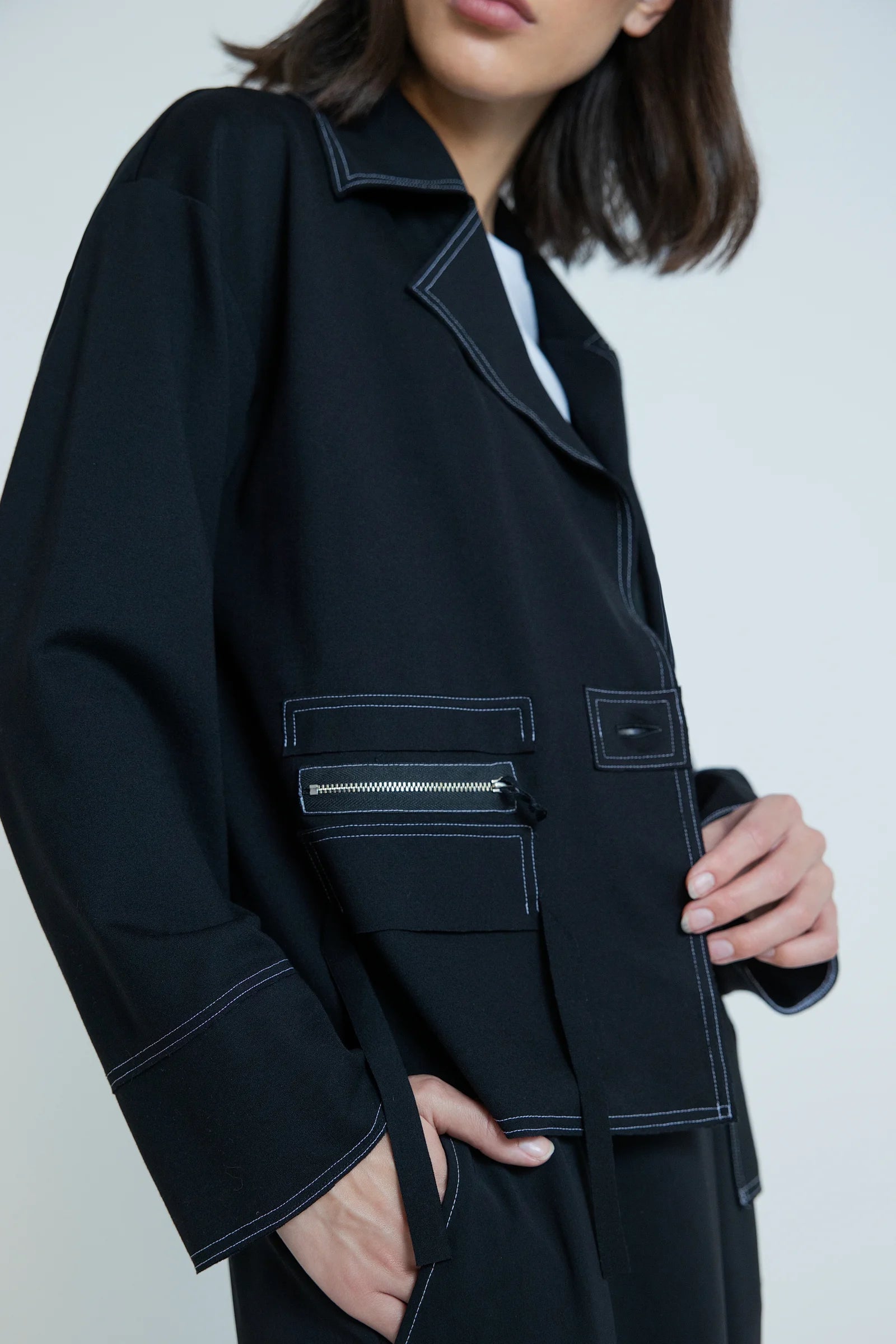 REPERTOIRE LAZARE JACKET - BLACK - THE VOGUE STORE