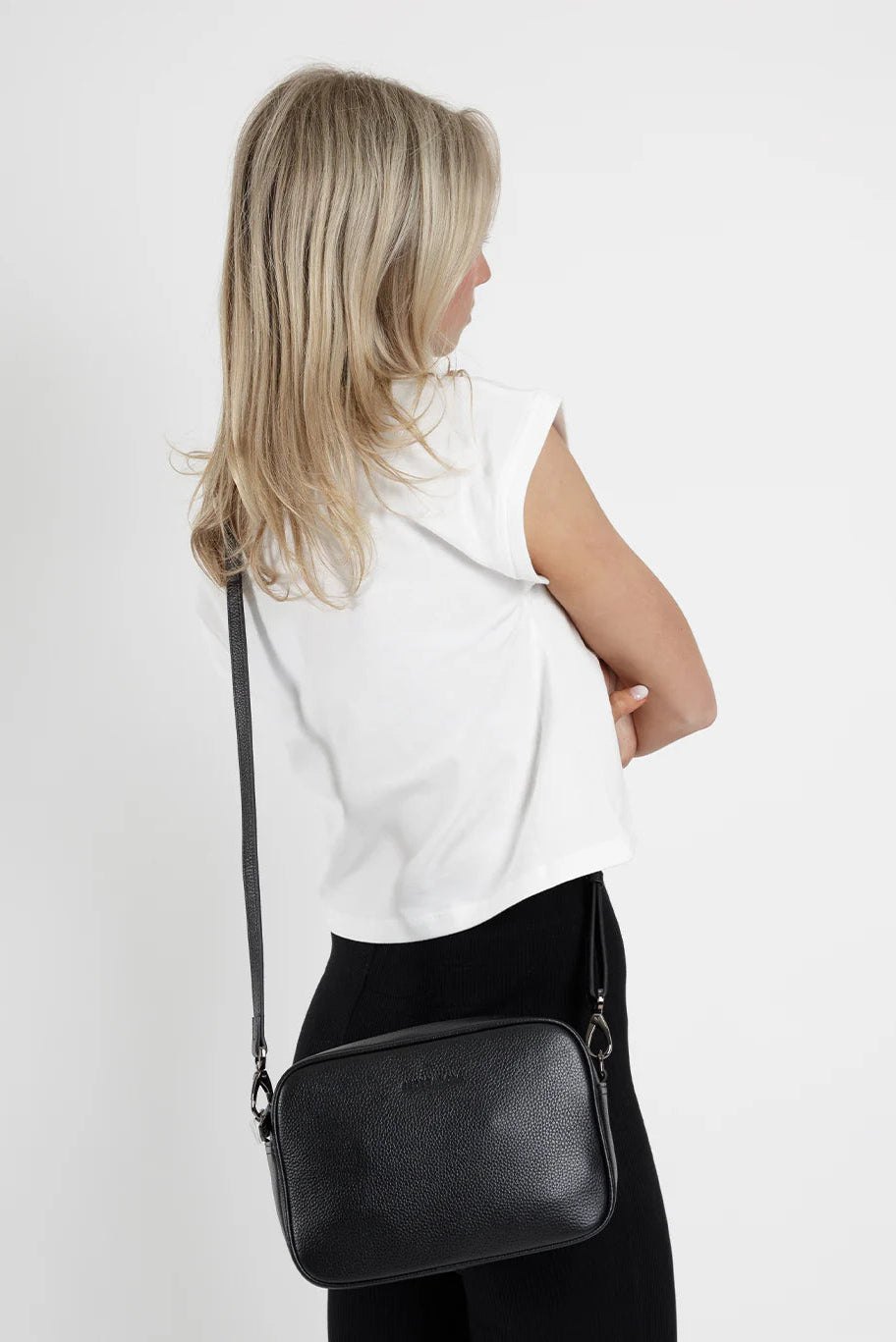 FEDERATION THE ALL TIMES BAG - BLACK/GUNMETAL - THE VOGUE STORE