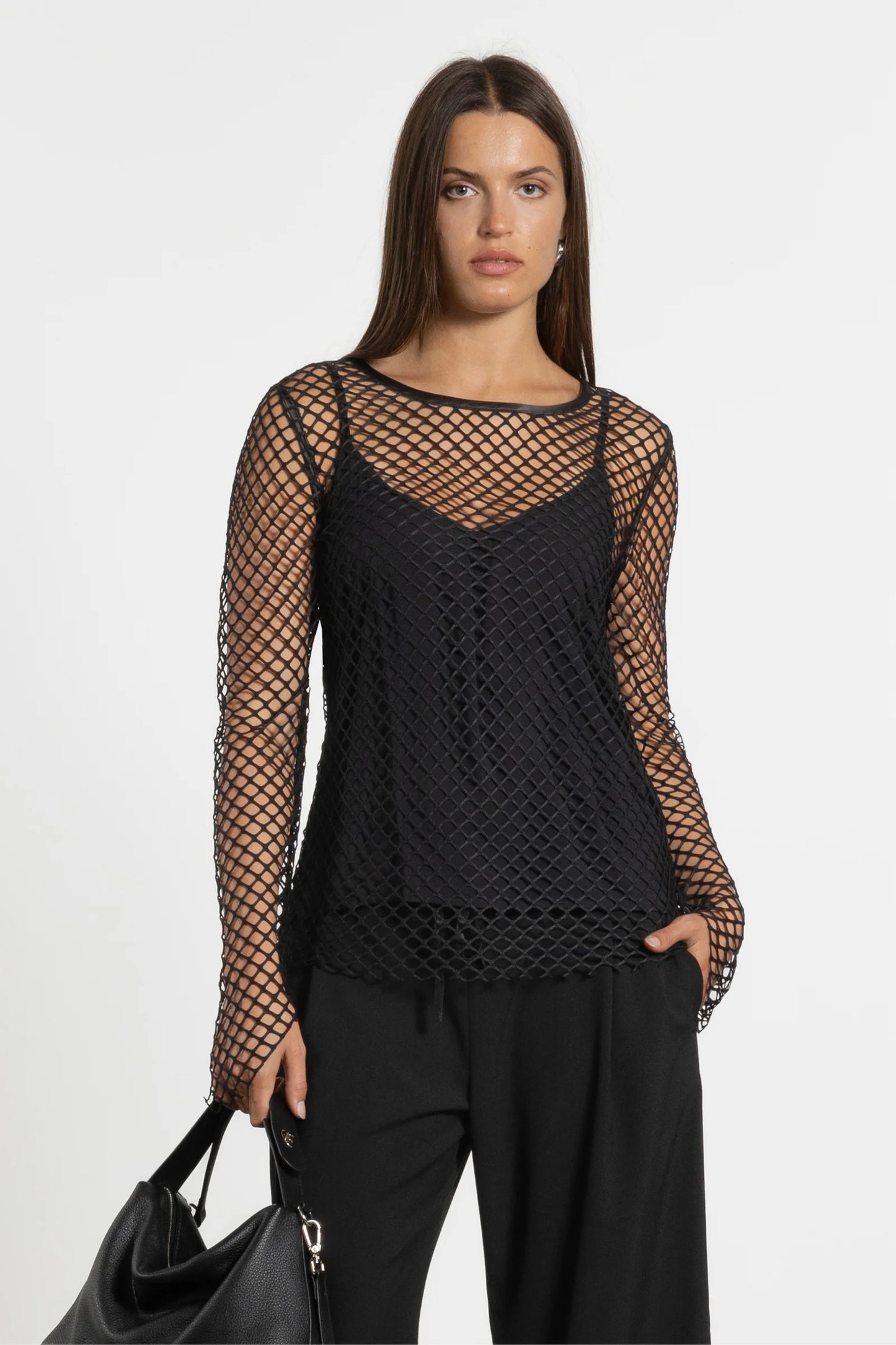 REPERTOIRE LEROY MESH TOP - THE VOGUE STORE