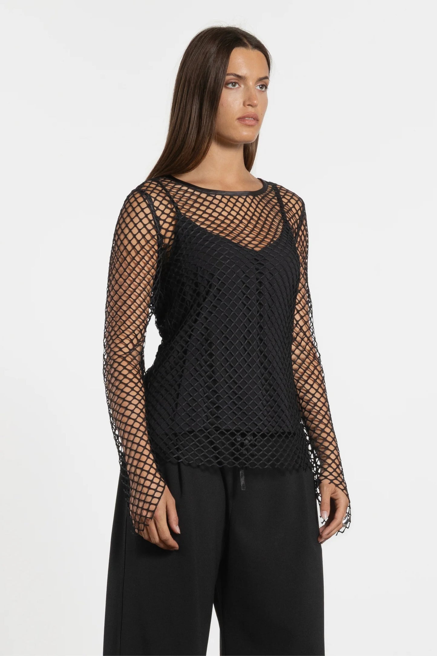 REPERTOIRE LEROY MESH TOP - THE VOGUE STORE