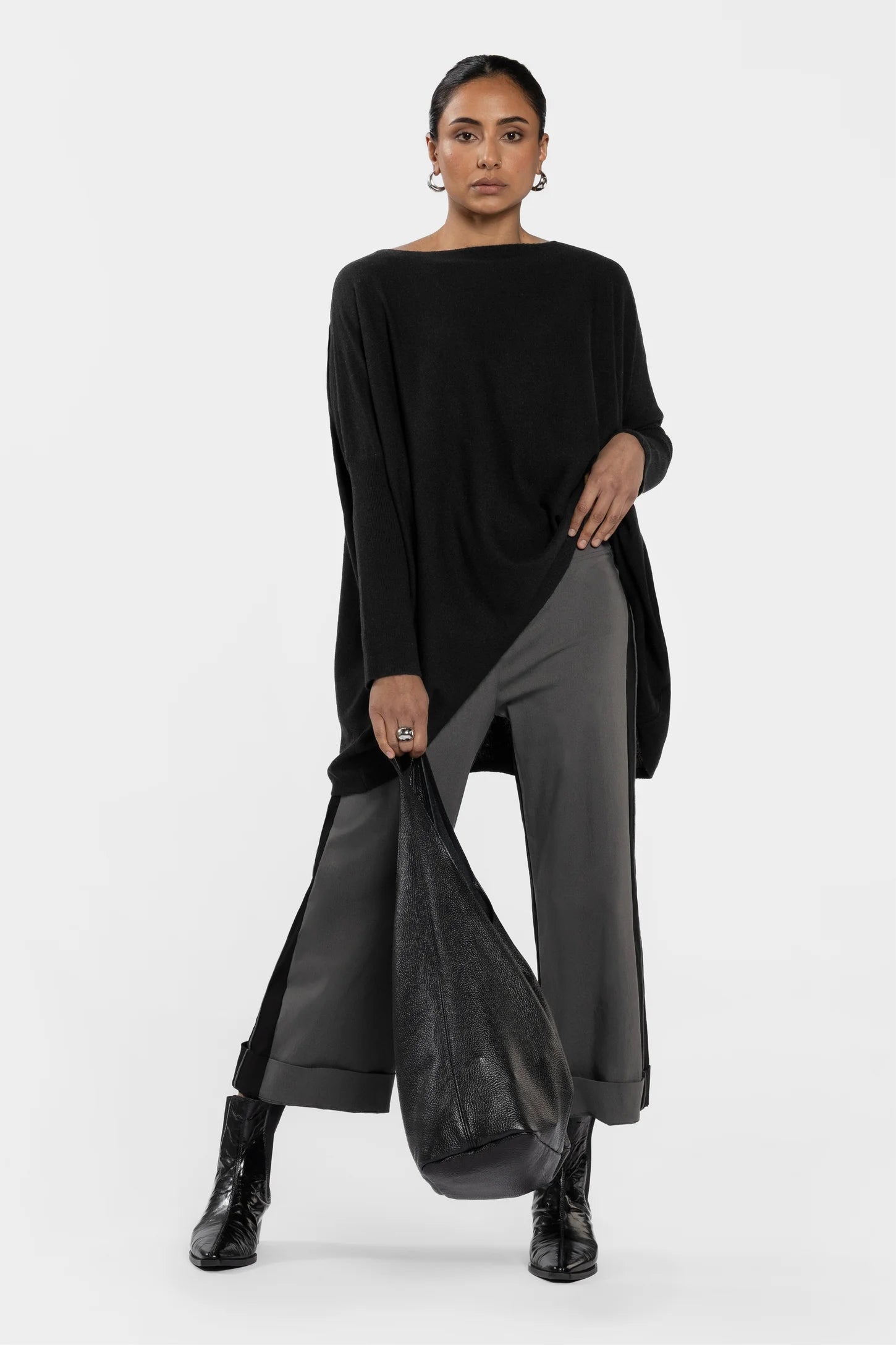 REPERTOIRE LINCOLN PANT - BLACK/KHAKI - THE VOGUE STORE
