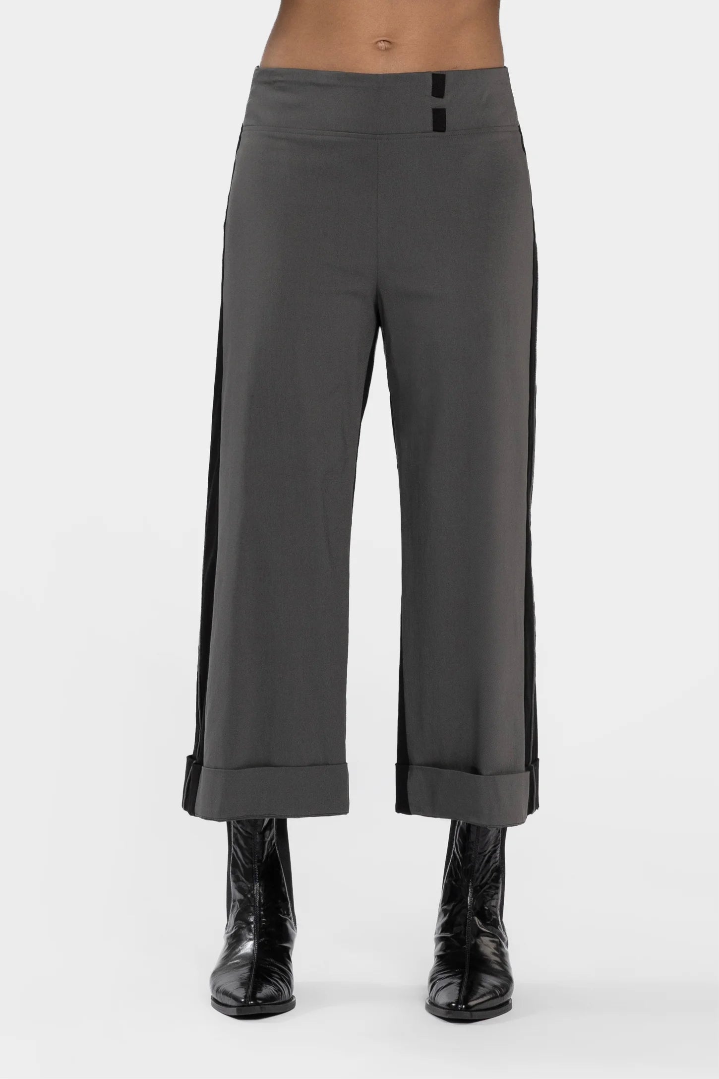 REPERTOIRE LINCOLN PANT - BLACK/KHAKI - THE VOGUE STORE