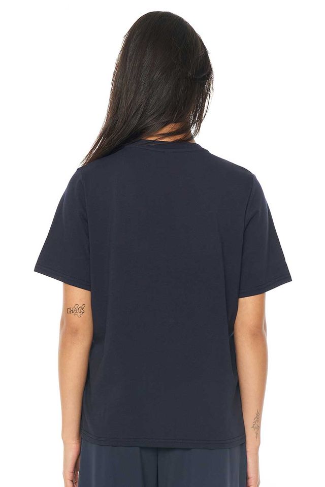 HUFFER WMNS CLASSIC TEE/AREA - NAVY - THE VOGUE STORE