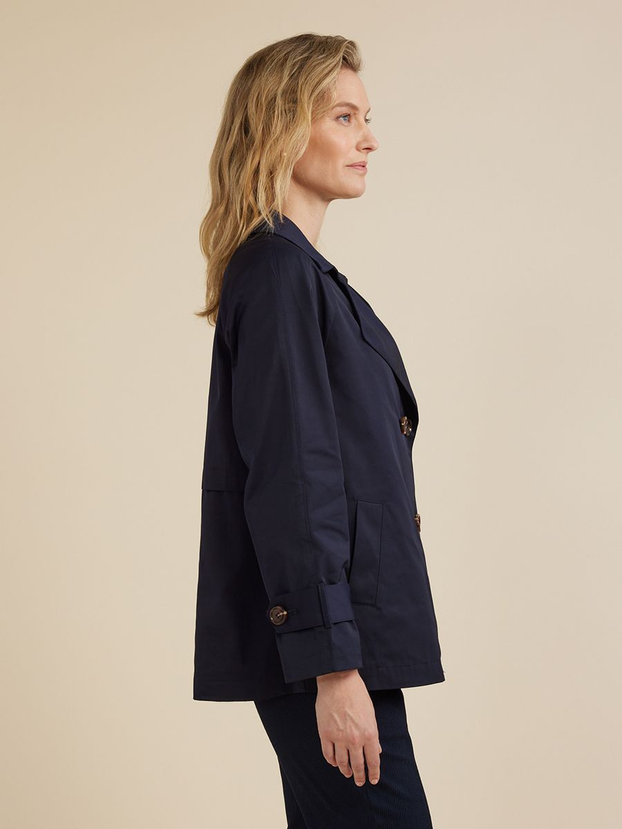 YARRA TRAIL WEEKEND JACKET - NAVY - THE VOGUE STORE