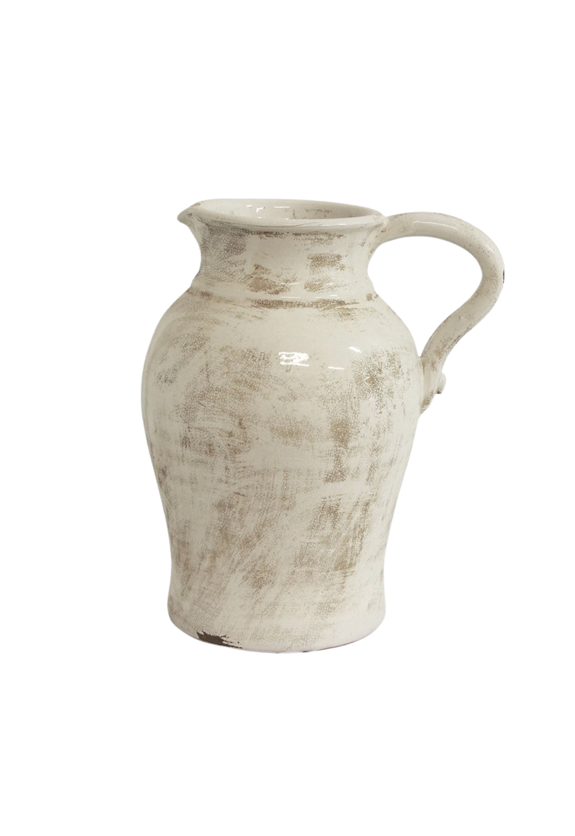 FRENCH COUNTRY LUNA AGED WHITE JUG