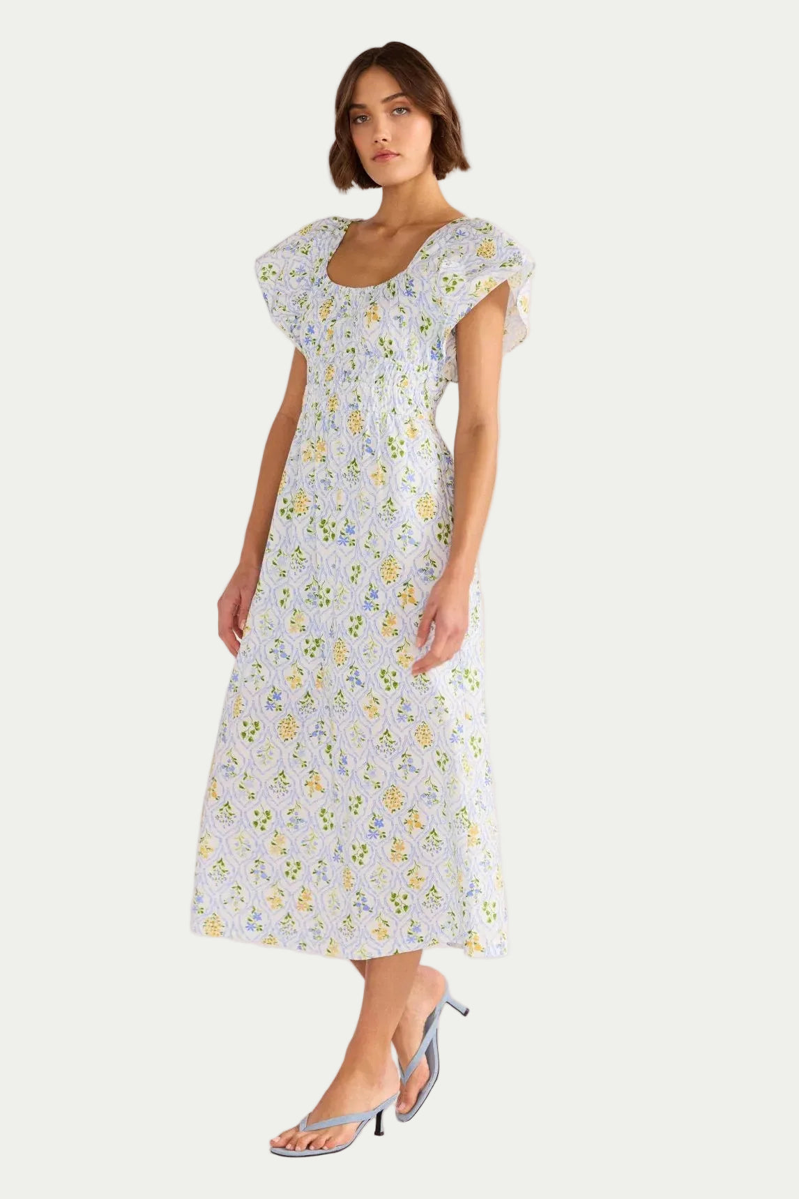 MINKPINK MEADOW FLUTTER MIDI DRESS - THE VOGUE STORE