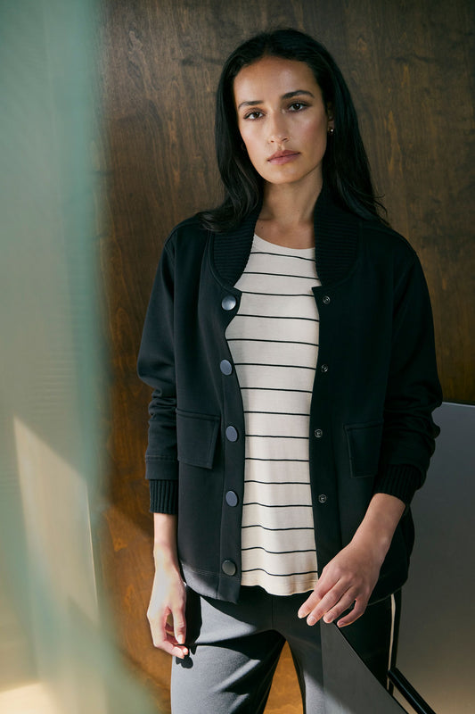 LANIA BEAUMONT JACKET - BLACK - THE VOGUE STORE